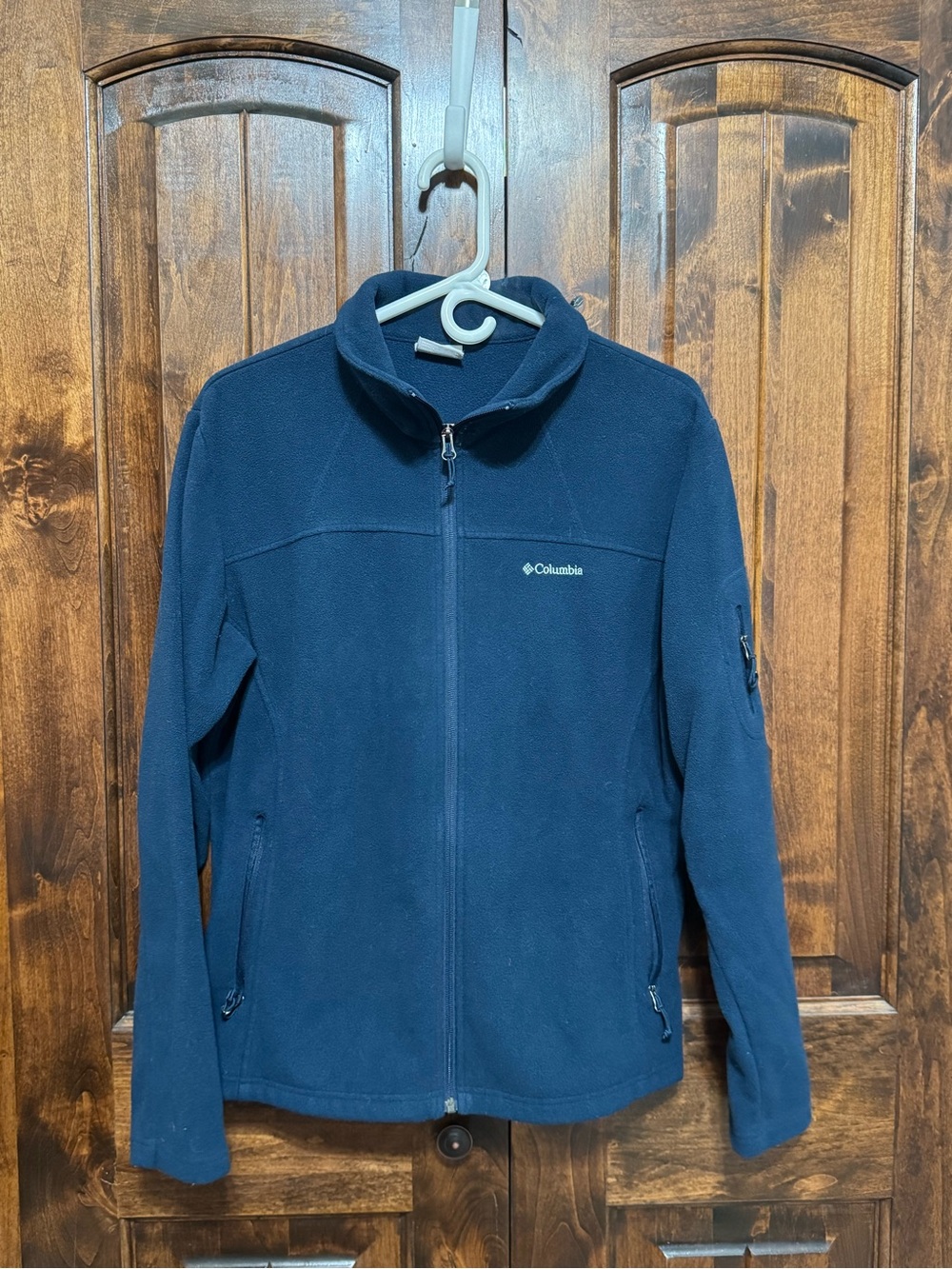 Columbia Dark Blue Full-Zip Fleece Jacket